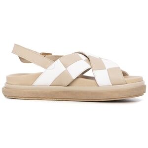 ALOHAS Marshmallow Leather Scacchi Sandal